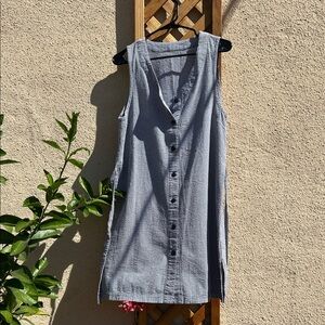 Vintage Blue and White Checkered Dress with ties